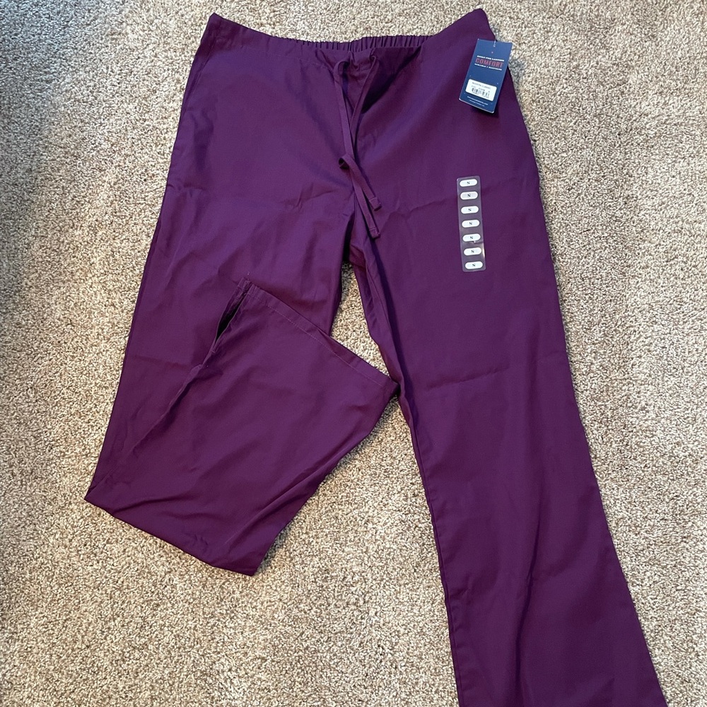 Cherokee Workwear Eggplant Scrub Pant
